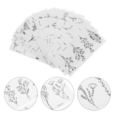 hot！【DT】✒♣  15 Sheets Branch Tattoos Stickers Face Hands Arm Neck Temporary Men Adult