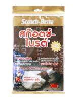 แผ่นใยขัดงานอุตสาหกรรม Scotch-Brite 3M (งานละเอียด) ขนาด 6 x 9 นิ้ว สีแดง จำนวน 1ชิ้น