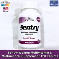 วิตามินและแร่ธาตุรวม 26 ชนิด สำหรับผู้หญิง Sentry Women Multivitamin &amp; Multimineral Supplement 120 Tablets - 21st Century