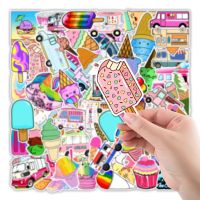 △✽✢ Water Bottle Stickers Waterproof Kids Ice Cream Waterproof Stickers - 50pcs Cool - Aliexpress