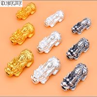 3D 100 999 Silver Pixiu Bead Pure Silver Lucky Fengshui Animal Beads Wealth Piyao Beads Powerful for wealth