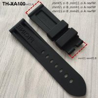 Substitute mens natural rubber silicone strap 22 24mm fat sea PAM368/389/111/351