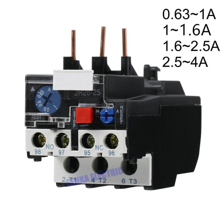 3P Lr2 Jr28-25 D13เครื่องวัดพิกัดไฟฟ้า1a 1.6a 2.5a 1nc 1no 4a