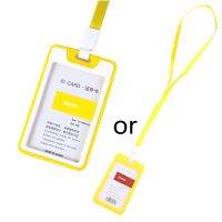 ID Name Card Sleeves 17 Lanyards Badges Pendant Kit Waterproof Non-Scratch Fit For Factory Worker Office Staff Student