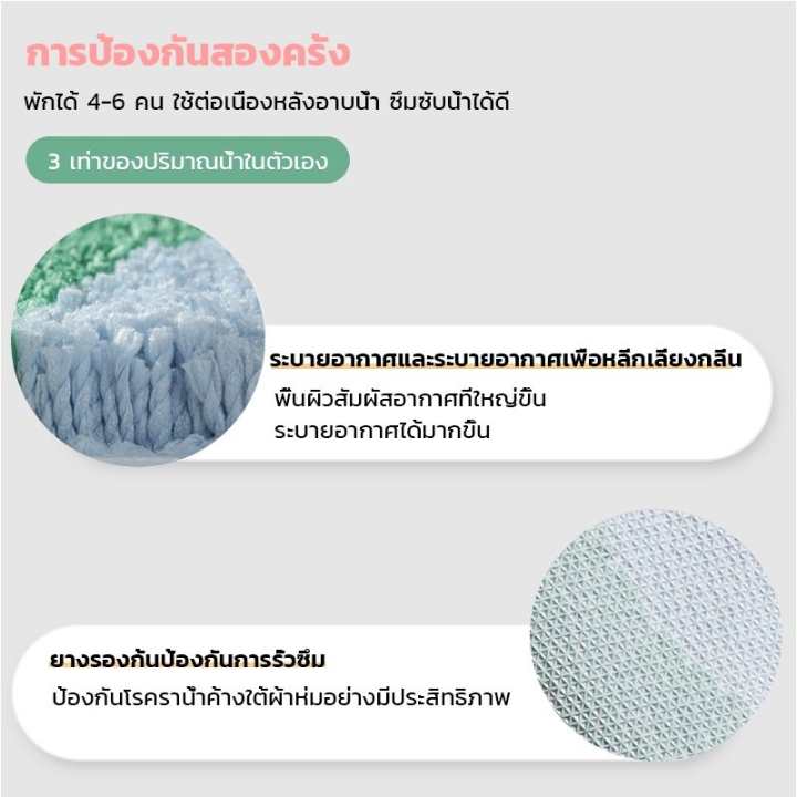 sabai-sabai-พรมปูพื้น-ดูดซับน้ำ-สำหรับห้องน้ำ-พรมเช็ดเท้า-พรมห้องน้ำ-พรมขนนุ่ม-ซึมซับได้ดี-40-60-ซม-50-80-ซม