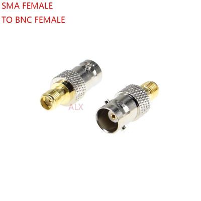 2PCS SMA FEMALE PLUG TO BNC FEMALE jack RF adapter Radio Antenna CONNECTOR sma female to bnc female CONVERTER Electrical Connectors