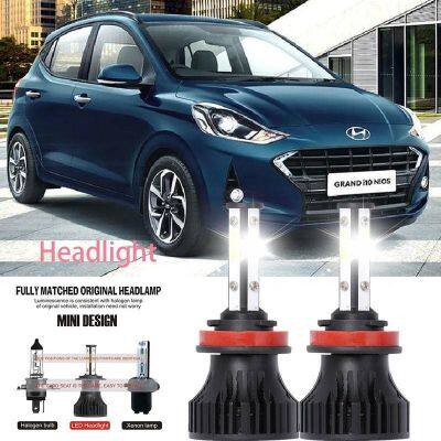 หลอดไฟหน้ารถยนต์ LED LAI 40w 6000k สีขาว สําหรับ Hyundai i10 II (BA IA) 2004-2023 2PCS