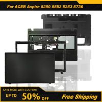 Laptop Keyboard LCD Top Back Cover Upper Case Shell Bottom Case For ACER Aspire 5250 5552 5253 5736 Black