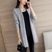 Women Coat Wild Loose Long Knitwear Cardigan Sweater Pocket Long Sleeve Jacket