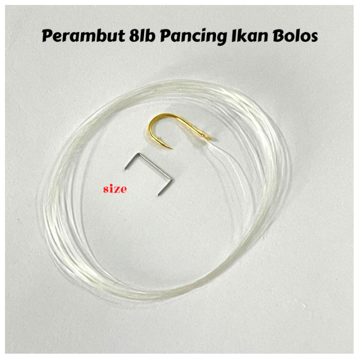 Perambut 8lb Pancing Ikan Bolos, Ikan Puyu, Ikan Betok (JAPAN HOOK SET ...