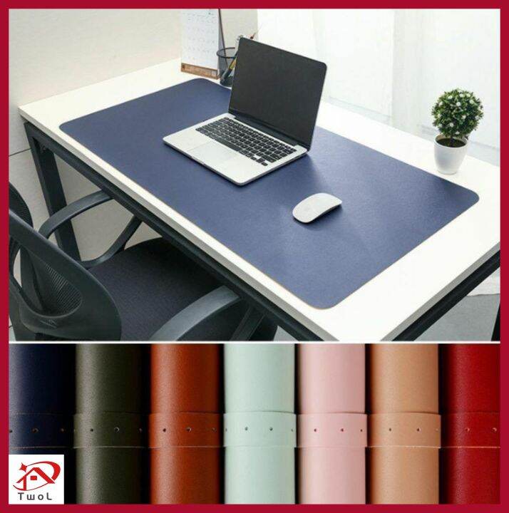 TwoL Big Size Mouse Pad Pu Leather Desk Mat Laptop Mouse Pad Portable