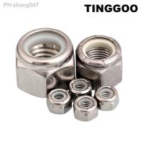 2/5/10/25pcs UNF 10 1/4 5/16 3/8 7/16 1/2 304 Stainless Steel UK US Coarse Thread Hex Nylon Insert Self Lock Nut Nylock Locknut