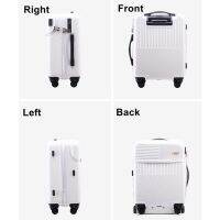 Japanese Style Luggage Travel Luggage Bag USB Charging Suitcase Front Opening Boarding Case Small Trolley Case