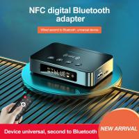 ใหม่ NFC Multi-Ftion สเตอริโอ AUX ตัวแปลงบลูทูธ3.5Mm ตัวเชื่อมต่อ RCA Optical NFC ไร้สายบลูทูธอะแดปเตอร์เสียง