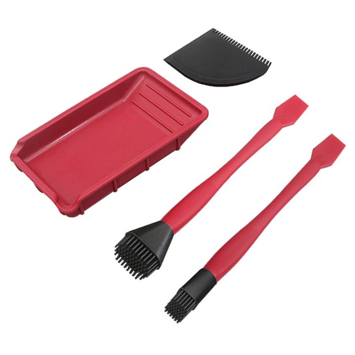 wnew-4pcs-soft-silicone-woodworking-glue-tools-kit-wide-brush-narrow-brush-thin-blade-shovel-flat-scraper-glue-tray-wood-gluing