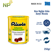 Date 11 2025 kẹo ngậm ho thảo dược Ricola nhập khẩu Đức hộp 250gr 180 viên