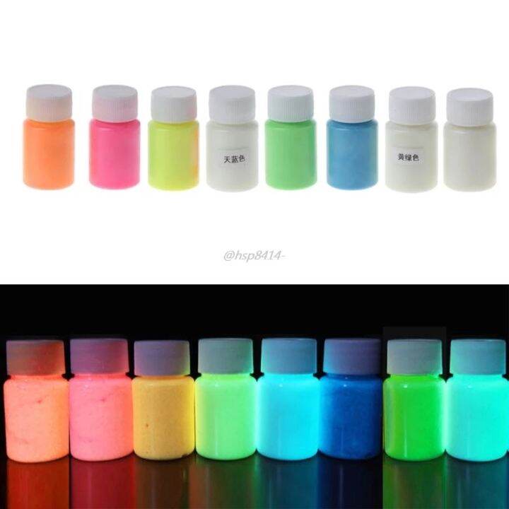 1PC Glow in the Dark Pigment Luminous Acrylic Glitter Paint Fluorescent Paint For Kid DIY Art