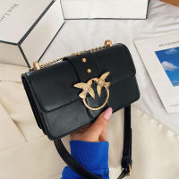 【cw】 New Swallow Bag for Women 2022 Fashion Trendy Chain Messenger Bag European and American R Textured Shoulder Small Square Bag Cross-Border ！