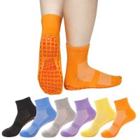 [Cocco figure-]6คู่/ล็อต Anti-Slip SocksAdult Non Slip StickyFloor Socks Baby Child Adult Anti Slip Men And Women Trampoline Sock