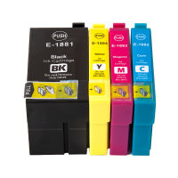 4 Pack 188 BK C M Y for EPSON Full Set T188 Print Ink Cartridge T1881 Black T1882 Cyan T1883 Magenta T1884 Yellow for WorkForce WF 7111 WF7111 WF-7111 7211 WF7211 WF-7211 7611 WF7611 WF-7611 7711 WF7711 WF-7711 Wi-Fi Duplex Inkjet Printer