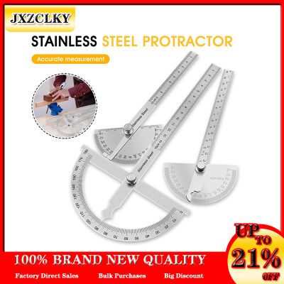 180 Degree Protractor Metal Angle Finder Goniometer Angle Ruler Stainless Steel Woodworking Tools Rotary Measuring Ruler