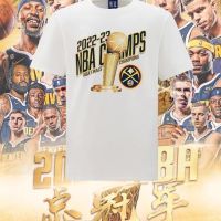 เสื้อยืดแขนสั้นแชมป์ NBA เสื้อยืดแชมป์แรกในประวัติศาสตร์ของนักเก็ตเสื้อผ้าหลวมตาข่ายแห้ง