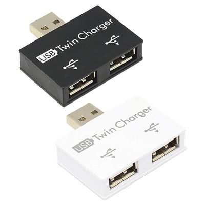 Mode Mini USB Hub 2 Port USB 2.0 Adaptor Pengisi Daya Splitter untuk Ponsel PC Komputer Tablet Aksesori