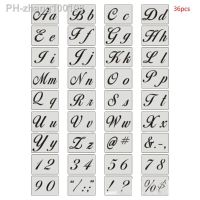 36pcs/set Letter Alphabet Stencil Wall Painting Wood DIY Drawing Template Craft 77HA