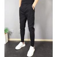 NGHG MALL-Summer comfortable nine-point pants mens Korean version of the trend of all-match trousers mens casual slim pants