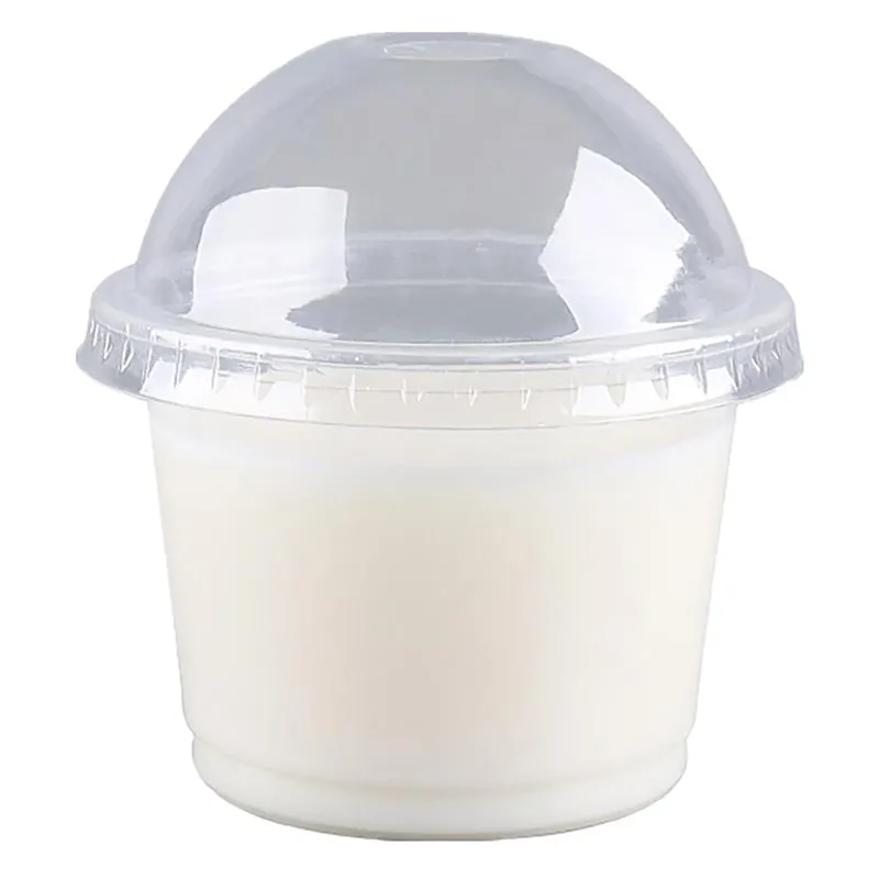 Cups Lids With Bowls Cream Dessert Ice Yogurt Containers