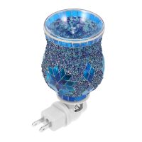 Wax Warmer Oil Burner Electric Plug Essentiallamp Fragrancemelter Night Aroma Light Aromatherapyglass Melt Melting Mosaic