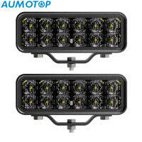 AUMOTOP บาร์ไฟ LED สำหรับทำงาน,ไฟตัดหมอกขับ8000LM ขนาด6นิ้ว120วัตต์ไฟเฉพาะจุดกันน้ำสำหรับรถบรรทุกรถออฟโรดรถเรือ2แพ็ค