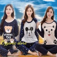 Female Women Pajamas long sleeve pyjamas women pyjamas baju Tidur perempuan nightwear