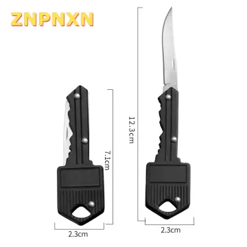 1pc Portable Fruit Knife For Self Defense, Express Package Opener, Keychain  Outdoor Folding Mini Pocket Knife Keychain