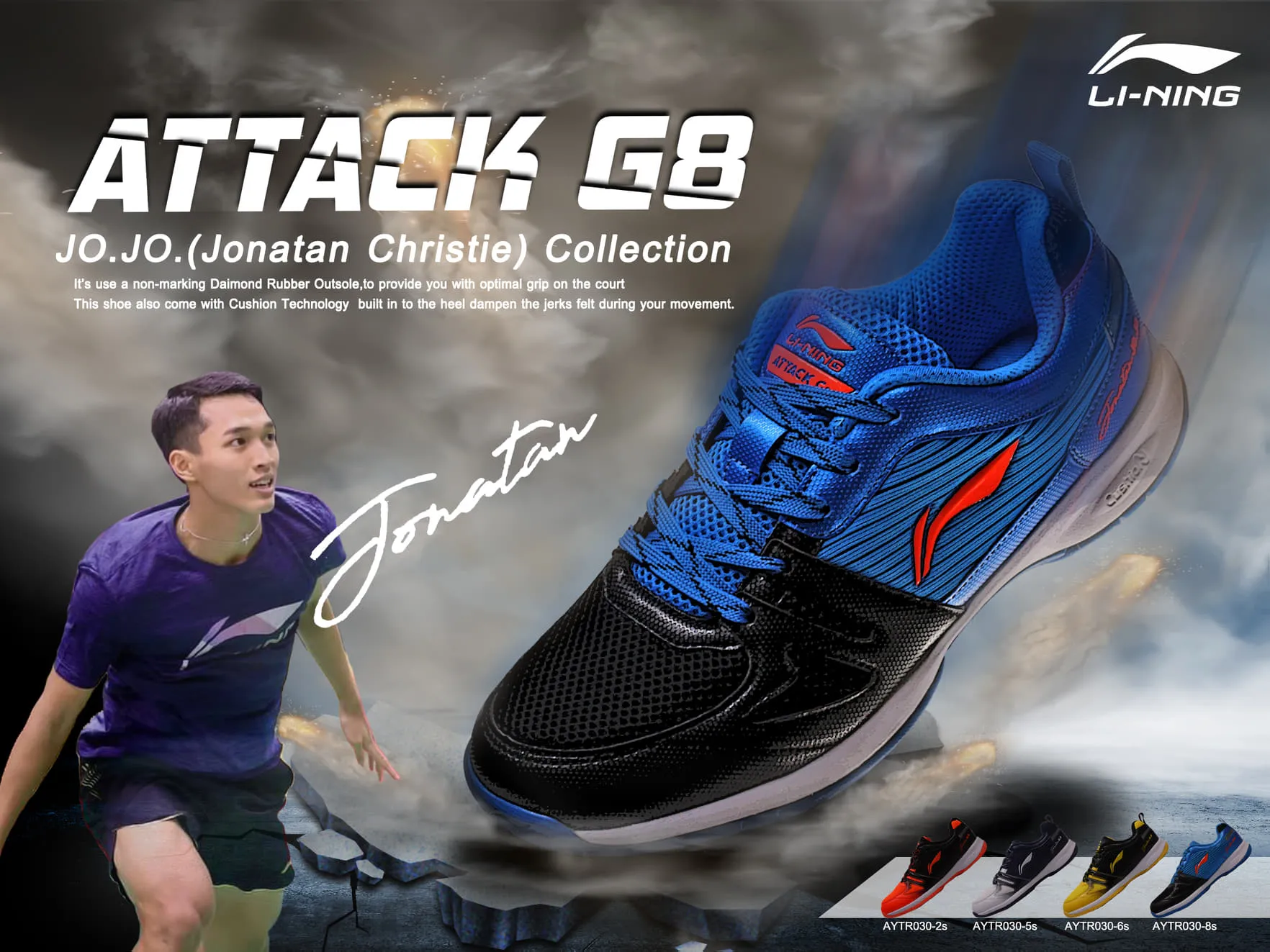 lining g8 badminton shoes