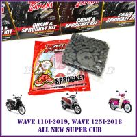 พร้อมส่ง โปรโมชั่น ชุดโซ่สเตอร์ WAVE 110i-2019/ALL NEW SUPER CUB/WAVE125i-2018 ส่งทั่วประเทศ เฟือง โซ่ แค ต ตา ล็อก เฟือง โซ่ เฟือง ขับ โซ่ เฟือง โซ่ คู่