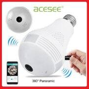 Camera wifi bóng đèn Acesee AC06, 3.0M, camera toàn cảnh