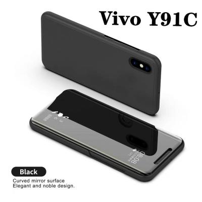 ส่งจากไทย Case Vivo Y91C เคสเปิดปิดเงา สำหรับรุ่น Vivo Y91C เคสวีโว่ y91c เคส Vivo Y91C Smart Case เคสฝาเงา สมาร์ทเคส เคสตั้งได้ Vivo Y91C Sleep Flip Mirror Leather Case With Stand Holder เคสมือถือ เคสโทรศัพท์ของแท้ 100%