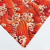 100 cotton bronzing fabric, wave printing fabric, handmade DIY table flag pillowcase doll clothes