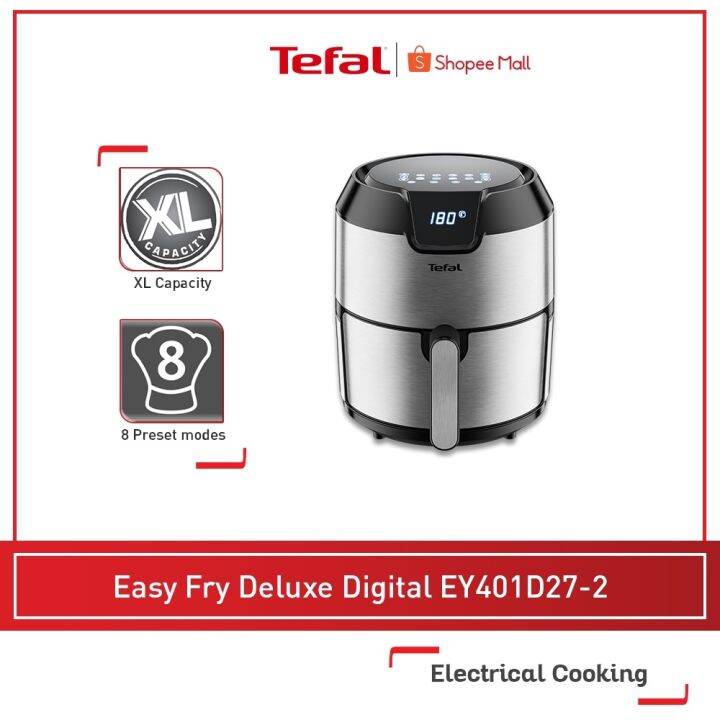 air fryer TEFAL Easy Fry Deluxe Digital Touch Screen Air Fryer 4.2L XL