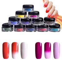 【CW】 Thermochromic Pigment Thermal Color Change Temperature Dust Decoration Gradient Tips Manicure Tools