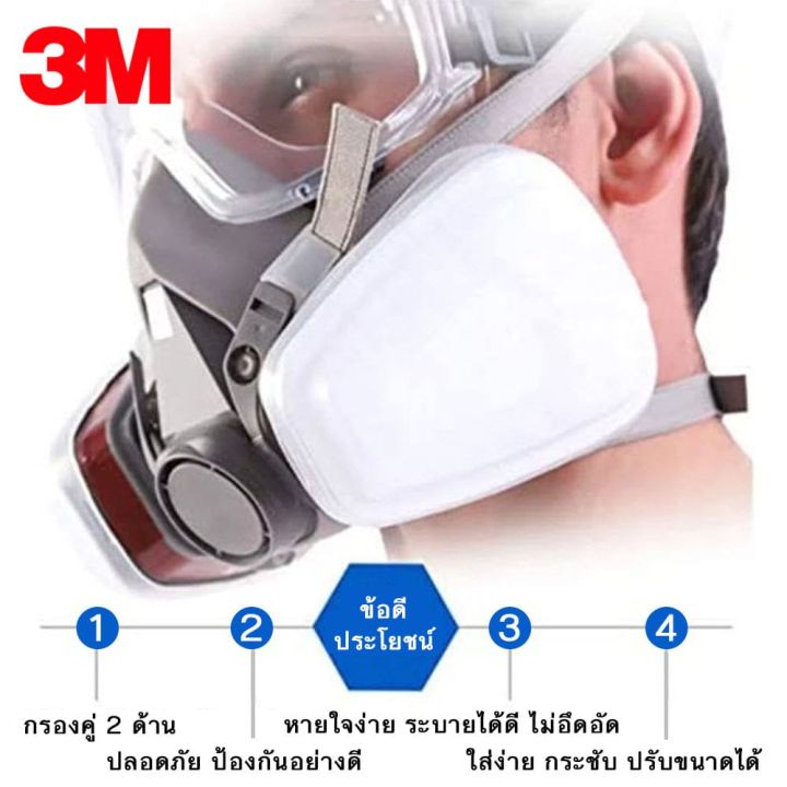 หน้ากากพ่นยา-หน้ากากกันแก๊ส-พร้อมแผ่นกรอง-หน้ากากกันไอระเหยสารเคมี-mask-หน้ากากกรองอากาศ-หน้ากากกรองพิษ-หน้ากากพร้อมตลับกรอง-หน้ากากกรองสาร3m-หน้ากากกันสารเคมี-หน้ากากป้องกันสารเคมี-หน้ากากกันแก๊สพิษ3