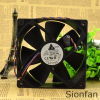 ♧♘ For Delta 12CM 12038 12V 1A AUC1212DE 4 wire PWM silent large air volume chassis cooling fan Test Working