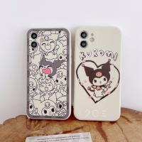 Kuromi ลวดลายเคสโทรศัพท์ TPU,สำหรับ iPhone 6, 7, 8, X, XS, XR, 11,12,13, 14