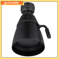 GOTORADE ทองเหลืองที่เป็นของแข็ง การไหลสูง สีดำด้าน ฝักบัวอาบน้ำฝักบัว ปรับได้ปรับได้ ข้อต่อโรตารี่ ห้องน้ำในห้องน้ำ