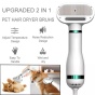 2 In 1 Hair Blower Cat Dog Comb Brush 3 Level Adjustable Low Noise thumbnail