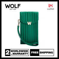 กระเป๋า WOLF1834 รุ่น Mimi Phone Case with Wristlet &amp; Lanyard (FOREST GREEN)