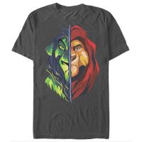 2023 New  New Product Lion King Geometric Brother 100% Cotton T-shirt Fathers Day Gift birthday gift Valentines Day gift