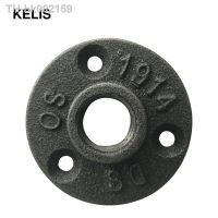 ◕✧ 5pcs Iron Pipe Fittings Wall Mount Floor Antique DN15 Flange Piece Hardware Tool cast iron flanges gietijzeren buisleidingen