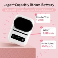 ▲♤♂ PT260 Portable Thermal Label Printer For Android IOS With Paper Roll Mini Pocket Bluetooth Sticker Label Tag Price Maker Machine